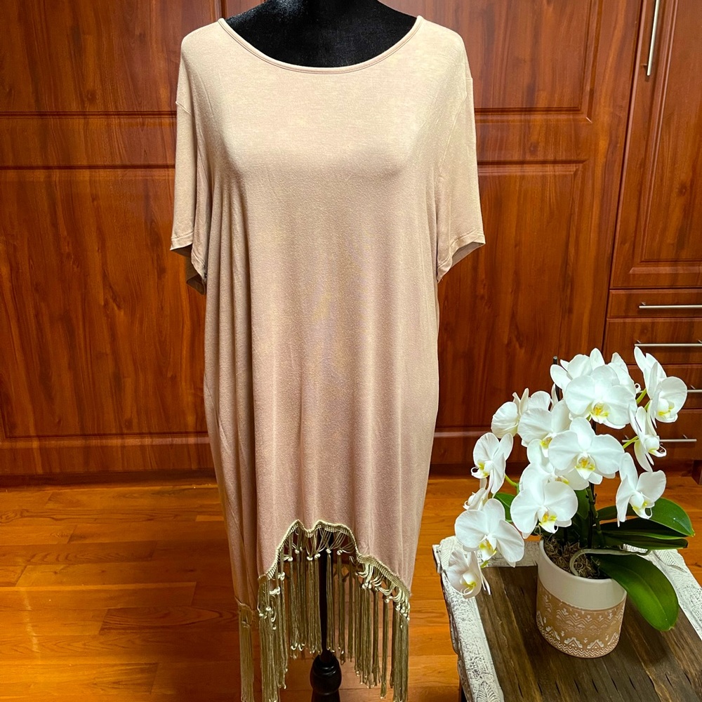 Fringed hippie dress. Bought at High end boutique in Scottsdale,AZ